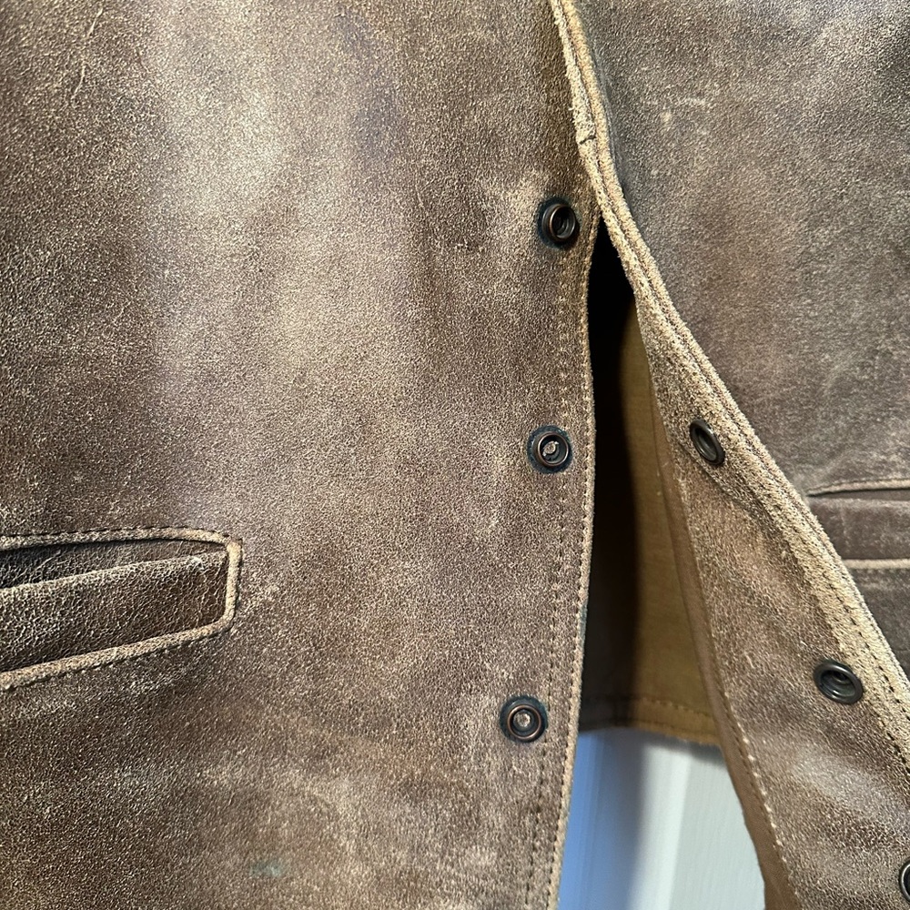 Vintage Men’s First Genuine Leather Vest - Picture 3 of 9
